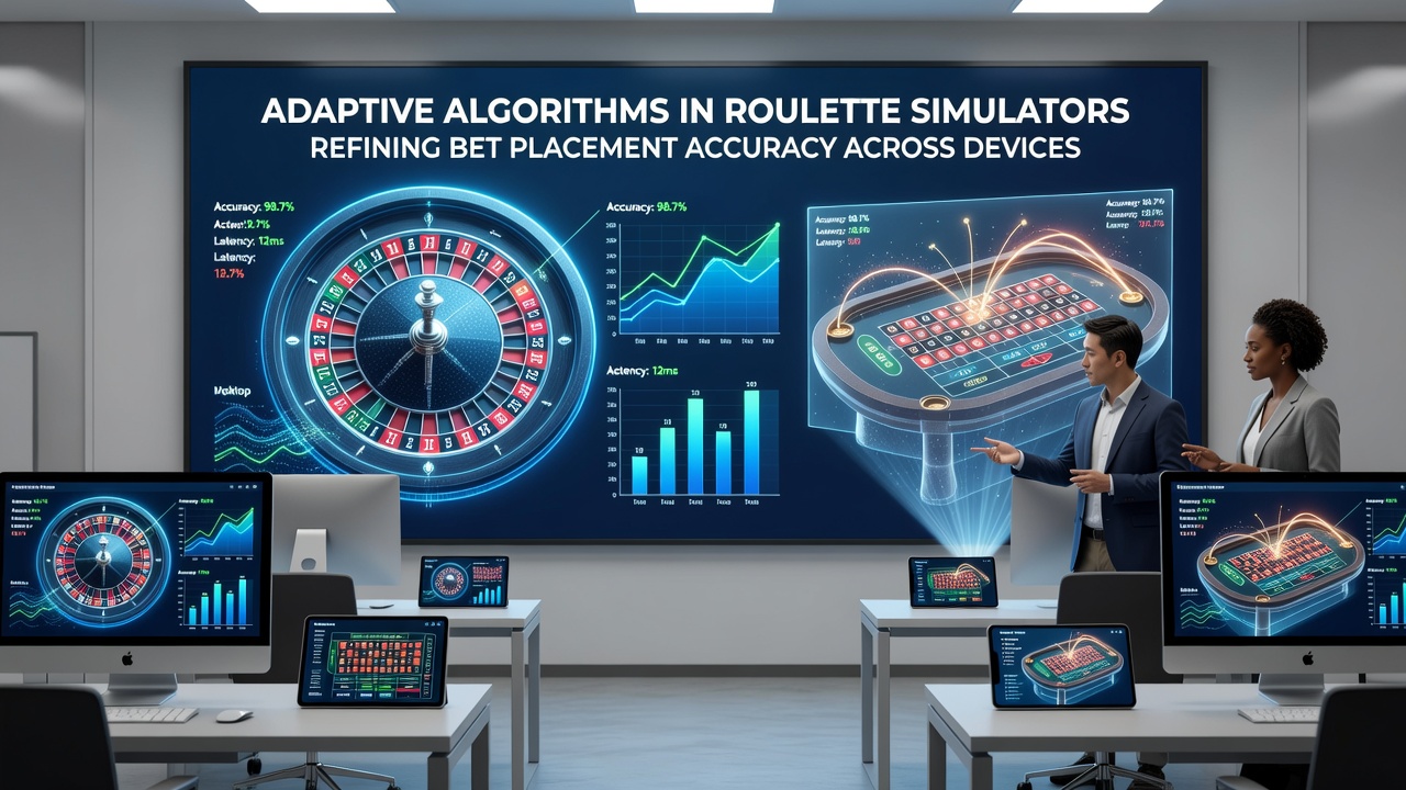 Grafiek die verbeterde inzetnauwkeurigheid toont na toepassing van adaptieve algoritmen in mobiele en desktop simulators