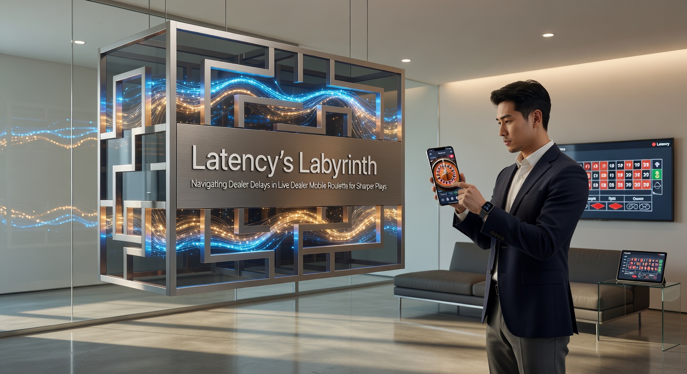 Grafiek met latency-pieken tijdens een live mobiele roulette-sessie, tonen dealer-acties versus schermweergave