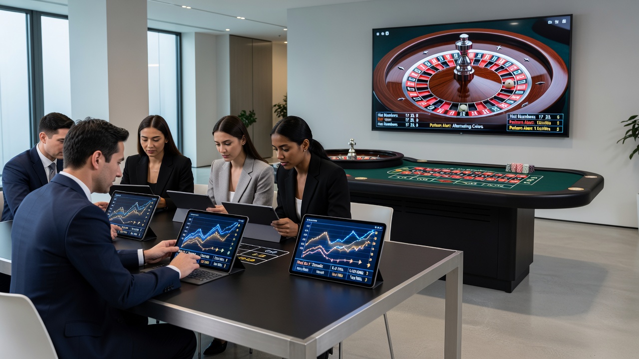 Mobiele drills voor patroonherkenning bij live roulette