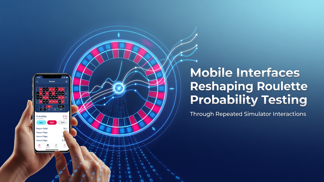 Mobiele interface voor roulette simulator met herhaalde spins
