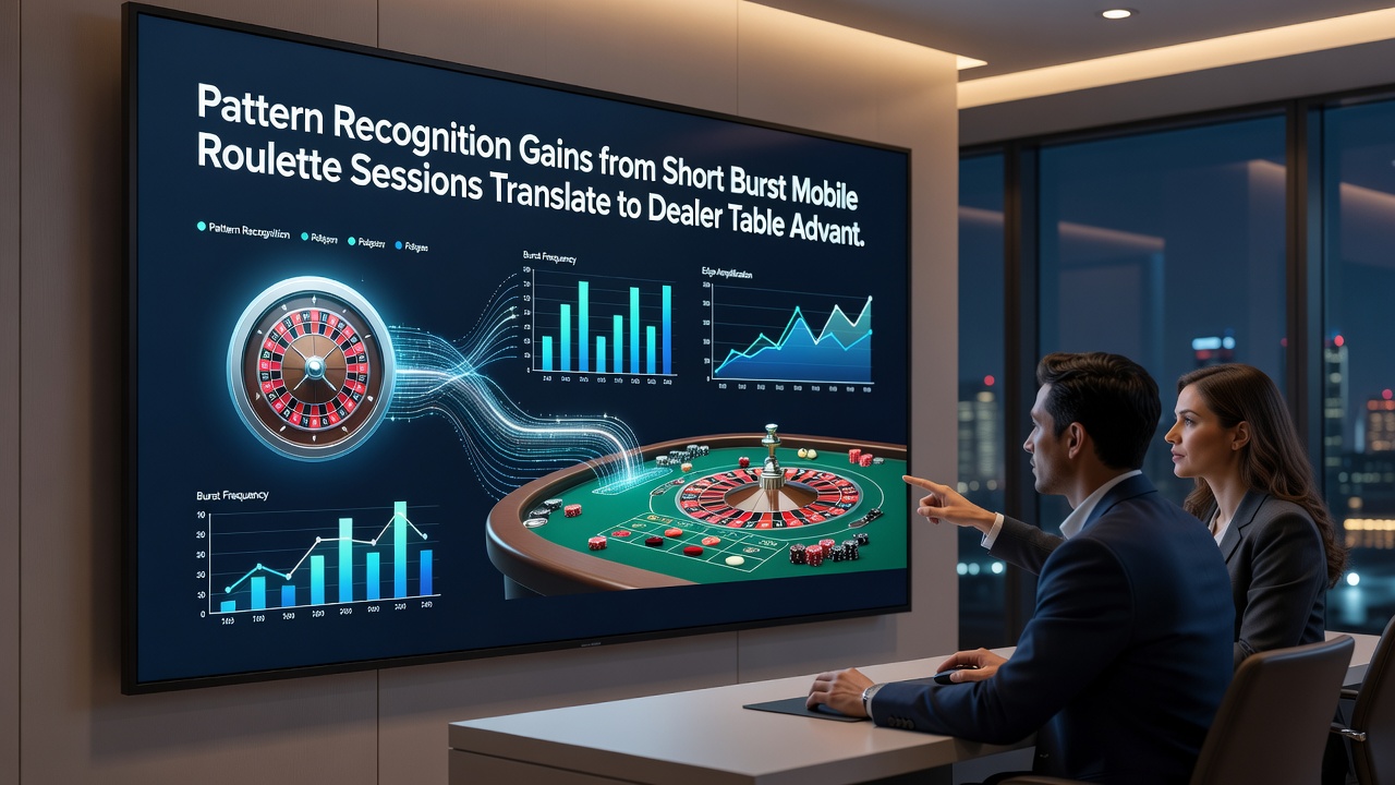 Live roulette tafel met dealer en spelers die patroonherkenning toepassen