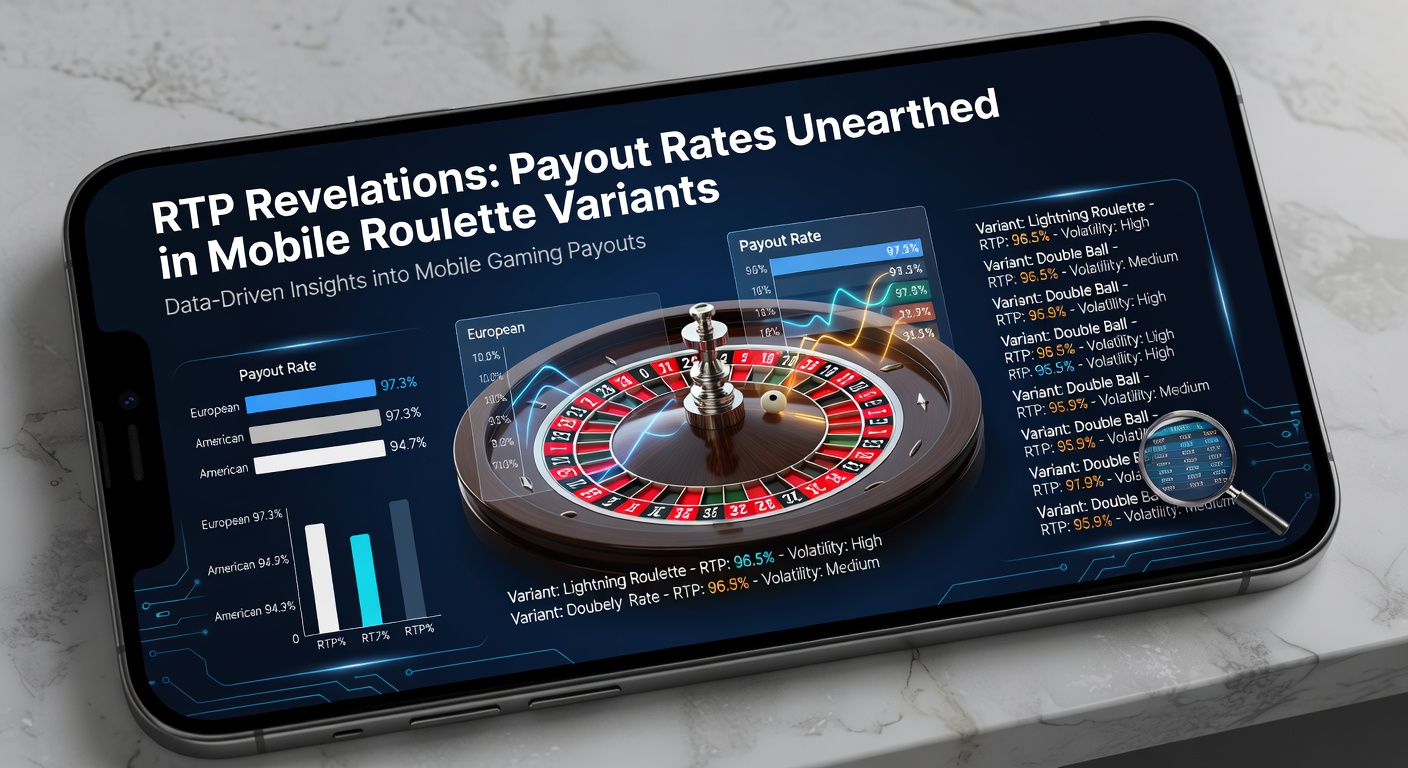 Vergelijkende infographic van Amerikaanse versus Europese roulette RTP op mobiele apparaten, met balkdiagrammen en house edge breakdowns